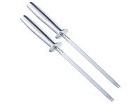 TokioKitchenWare 2er-Set Marken-Wetzstähle für Stahlmesser mit 20 cm Schleifstab
